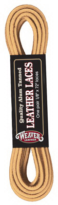 Leather Laces, Chestnut, 1/8 x 72 In., 2-Pk.