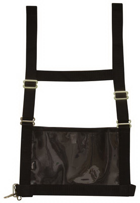 Show Number Harness, Black Nylon, Adult Size