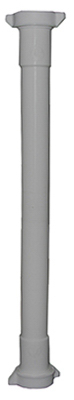 Lavatory Drain Extension, White PVC, 1-1/4 x 16 In.