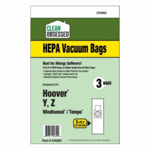 Hoover HEPA Vacuum Cleaner Bags, Type Y, 3-Pk.