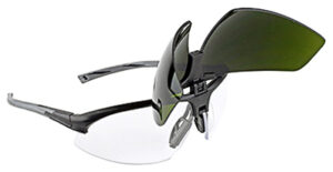 Safety Glasses, IR5 Flip Lens, Black