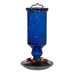 Hummingbird Bottle Feeder, Blue, 4 Ports, 16 oz.