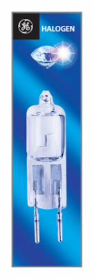 Halogen Light Bulb, T3 Shape, GY6.35 Base, 550 Lumens, 35 Watt