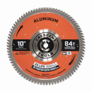 Circular Saw Blade, Medium Aluminum, 10 In. x 84 Tooth