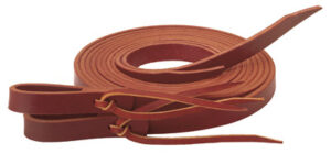 Horse Reins, Burgundy Latigo Leather, 5/8 In. x 7 Ft.