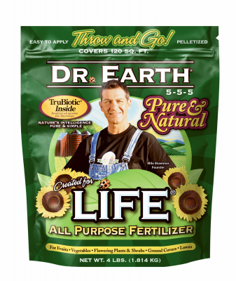 Life All-Purpose Organic Fertilizer, 5-5-5, 4 Lbs.