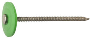 Fasn-Rite Galvanized Plastic-Cap Roofing Nails, 12 Gauge, 1 In., 3000-Ct.