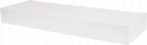 Floating Shelf, Modern Design, White, 18 In.