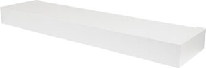Floating Shelf, Modern Design, White, 24 In.