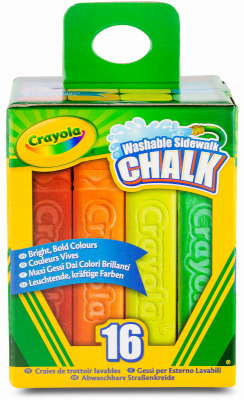 16-Pc. Sidewalk Chalk