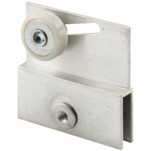 Frameless Sliding Shower Door Top Bracket, Flat Plastic Wheel, 3/4 In., 2-Pk.