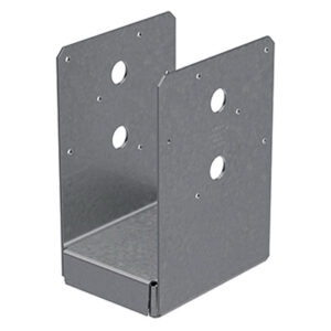 Standoff Post Base, Galvanized Steel, Adjustable, For 4 x 6 In. Post