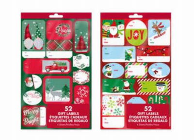 Christmas Gift Labels, 52-Ct.