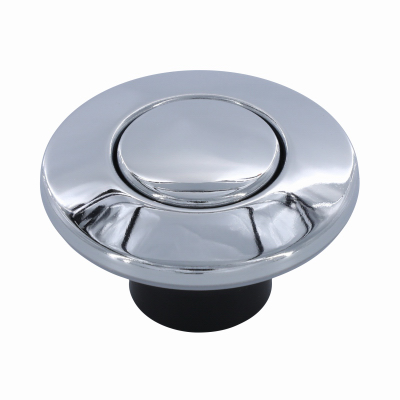Garbage Disposal Replacement Air Switch Button, Top Mount, Chrome
