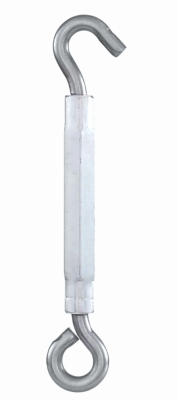 Hook/Eye Turnbuckle, Stainless Steel, 3/8 x 7-3/4 In.