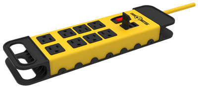 Metal Power Block, 8-Outlet