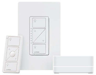 Caseta Clear Connect Wireless Dimmer Kit, With Smart Bridge