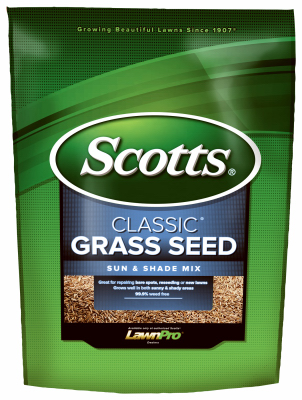 Classic Grass Seed Sun & Shade Mix, 3 Lbs., Covers 2400 Sq. Ft.