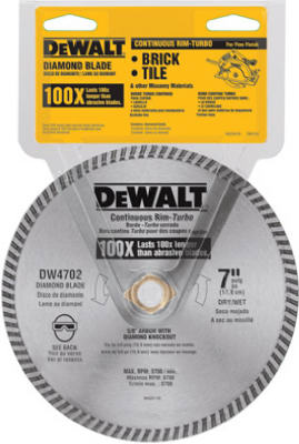 Dry-Cut Diamond Wheel, 7 In.