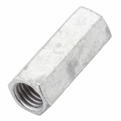Threaded Rod Coupler, Galvanized, 5/8 In. -11