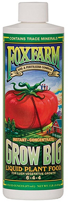 Grow Big Liquid Plant Food Concentrate, 1 Pt.