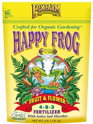 Happy Frog Fruit & Flower Fertilizer, 4-9-3 Formula, 4 Lbs.