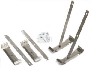 Gutter Roof Hanger With Strap, Galvanized Mill Finish, 4 In., 4-Pk.