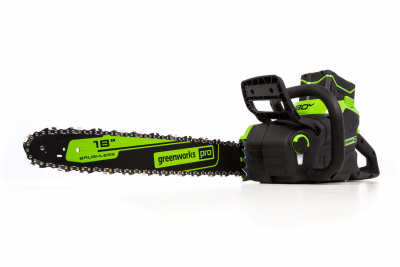 80-Volt Cordless Chain Saw, Brushless, Battery & Rapid Charger, 18 In.