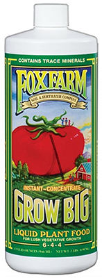 Grow Big Liquid Plant Food Concentrate, 1 Qt.