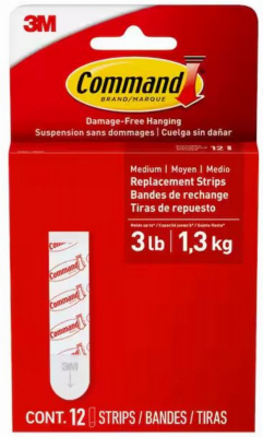Foam Replacement Strips, Medium, 12-Pk.