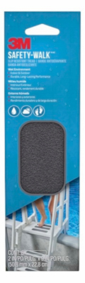 Safety-Walk Anti-Slip Tread, Gray, 2 x 9 In., 6-Pk.
