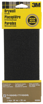 Drywall Sanding Screen, Medium, 4-3/8 x 11 In., 2-Pk.