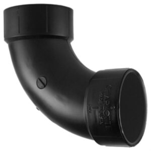 ABS/DWV 90-Degree Pipe Ell, Long Sweep, 2 In.