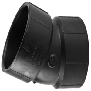 ABS/DWV 22-1/2-Degree Pipe Ell, 2 In.