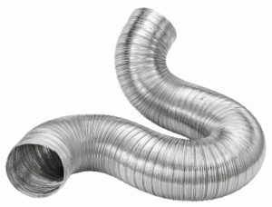 Aluminum Semi-Rigid Duct, Flexible, Triple-Lock, 4 In. x 8 Ft.