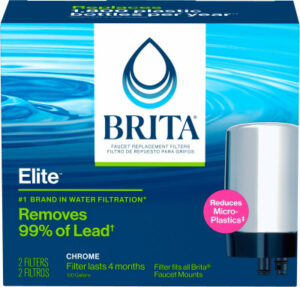 Chrome Faucet-Mount Water Filter, 2-Pk.