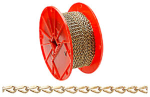 #16 Brass Double Chain, 200 Ft.
