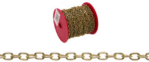 #19 Brass Oval Chain, 82 Ft.