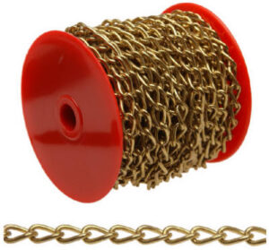 #200 Brass Twist Chain, 49 Ft.