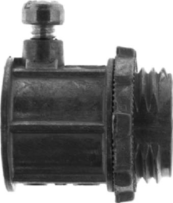 Electrical Metallic Set-Screw Connector, Zinc Die Cast, 1/2-In., 5-Pk.