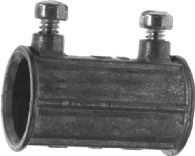 Electrical Metallic Screw Coupling Set, Zinc Die Cast, 1/2-In., 5-Pk.