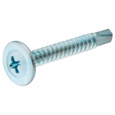 Truss Head Self-Drilling Point Lath Screws, Zinc, #8 x 1/2 In., 1 Lb.