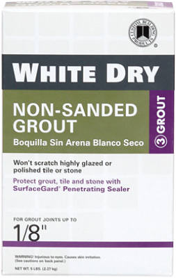 White Dry Tile Grout, 5 Lb.