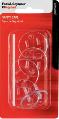 Pass & Seymour Clear Electrical Safety Caps, 5-Pk.