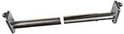 48 to 72 In. Zinc & Nickel Closet Rod
