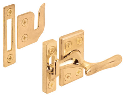 Casement Window Lock, Brass Plated