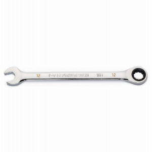 Combination Ratcheting Wrench, 90-Tooth, 12-Point, 12 mm