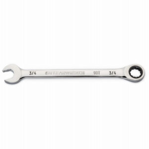 Combination Ratcheting Wrench, 90-Tooth, 12-Point, 3/4 In.