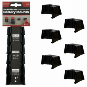 Milwaukee M12 Battery Holder Mounts, 6-Pk.
