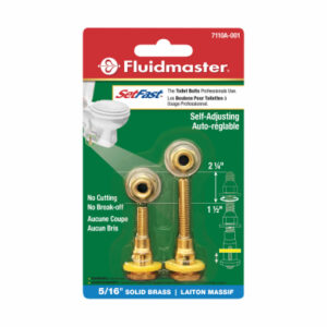 Set Fast Toilet Bolts, Self Adjusting, 2-Pk.